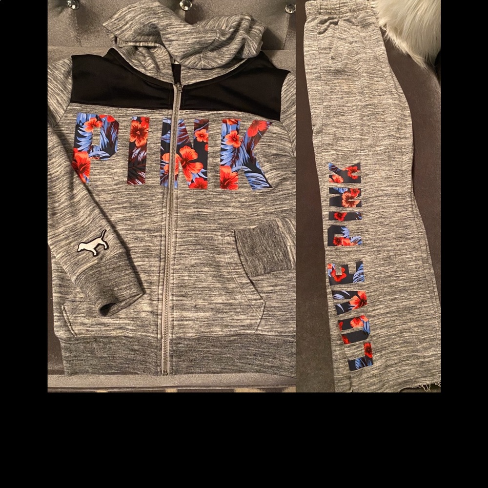 Victoria’s Secret pink outfit